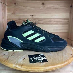 Adidas Classic 3 Stripe Black Athletic Sneaker Shoes Mens Size 12